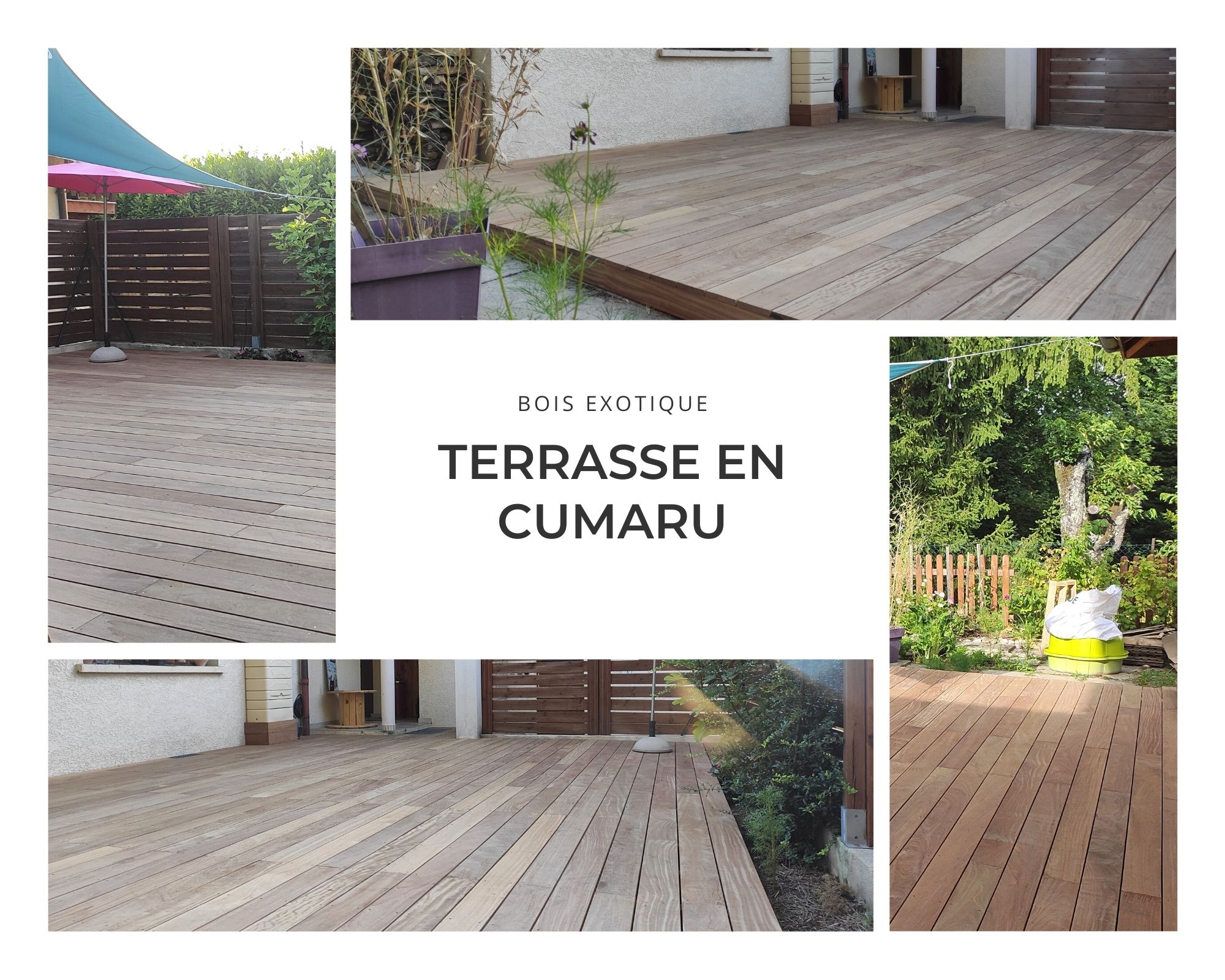terrasse cumaru sur plots terrasse en cumuru à aix les bains